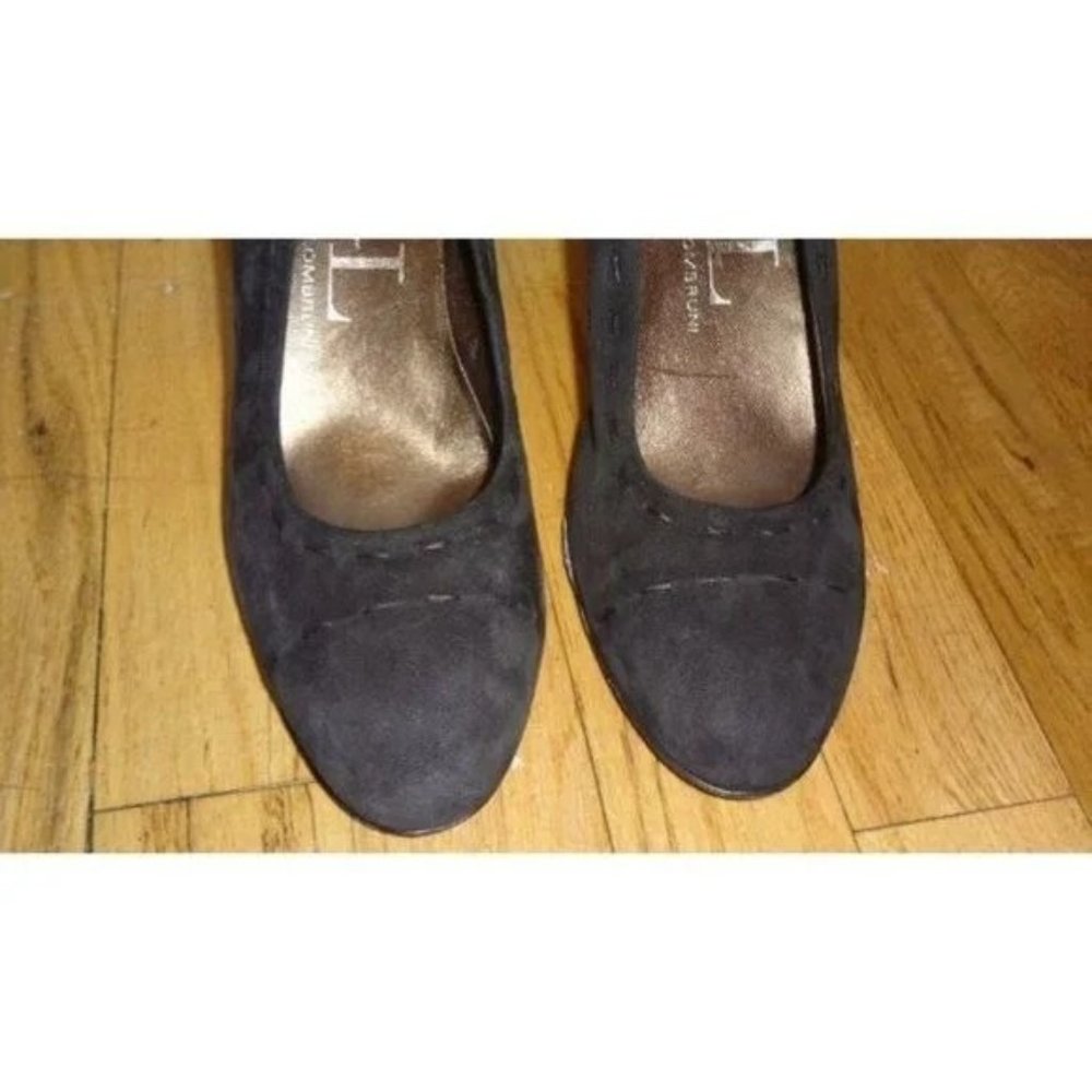 AGL Attilio Giusti Leombruni Round Toe Suede Pumps Shoes 7 - Picture 8 of 10